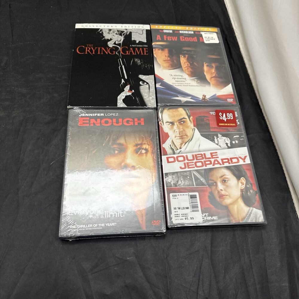 Thriller Drama DVD Lot 4 New Sealed OOP A Few Good Men Crying Game Enough +